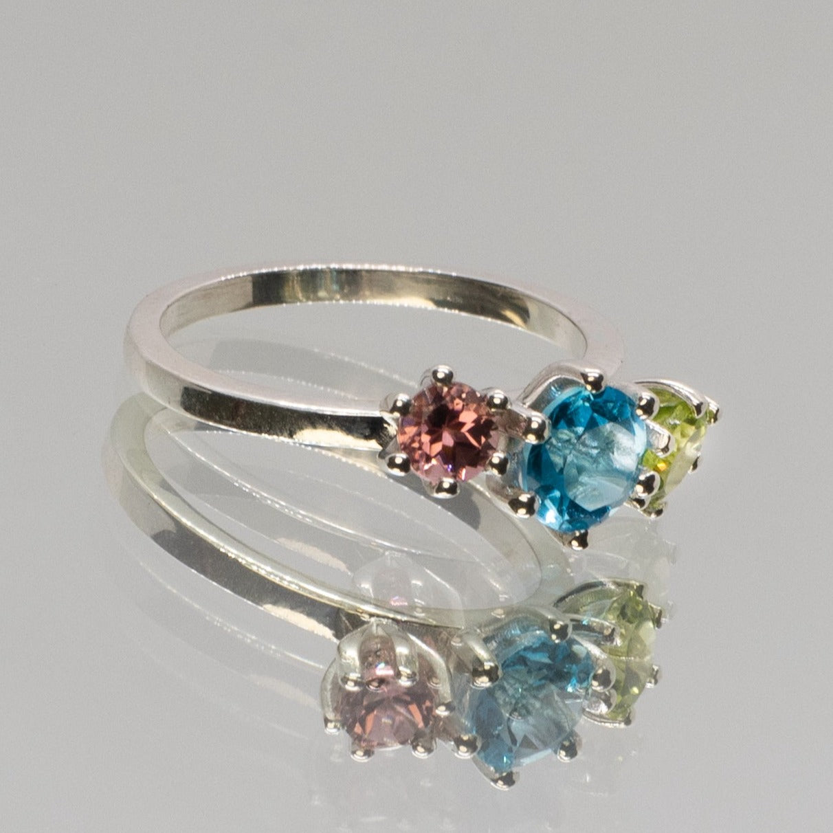 Pink store cz ring